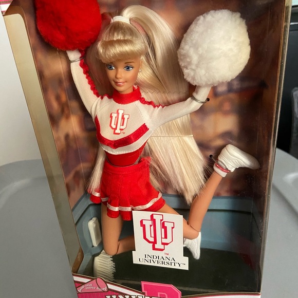 Barbie Toys Nib Indiana University Barbie Cheerleader Doll 96